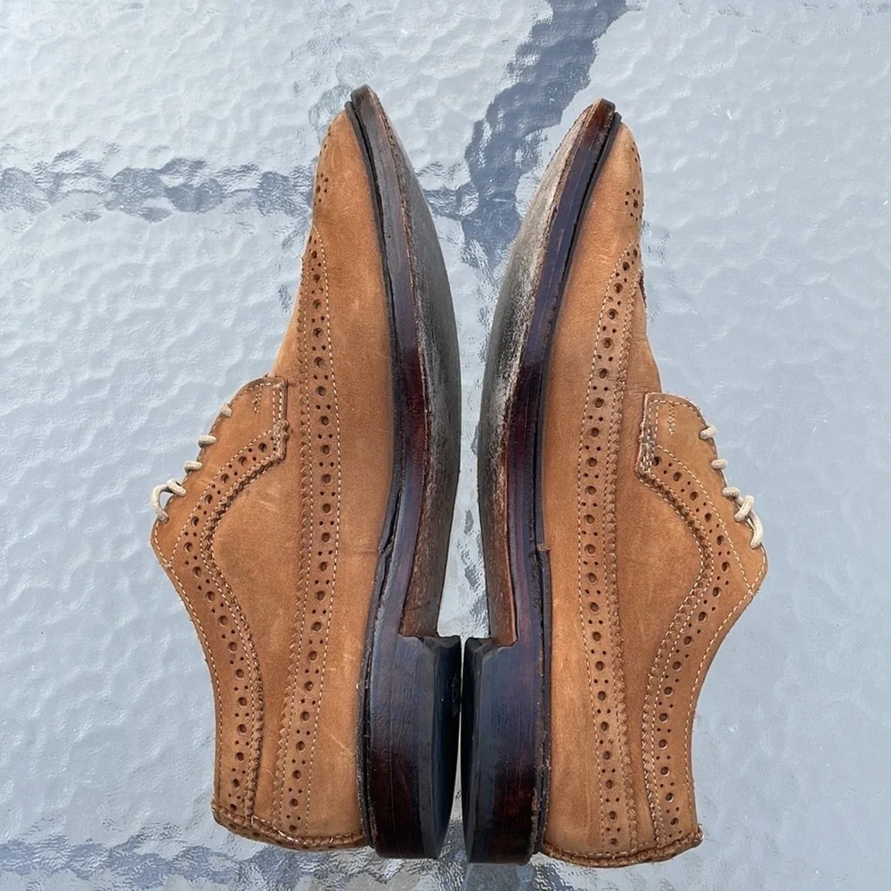 Allen Edmonds Boardwalk Longwing Derby Sz 8